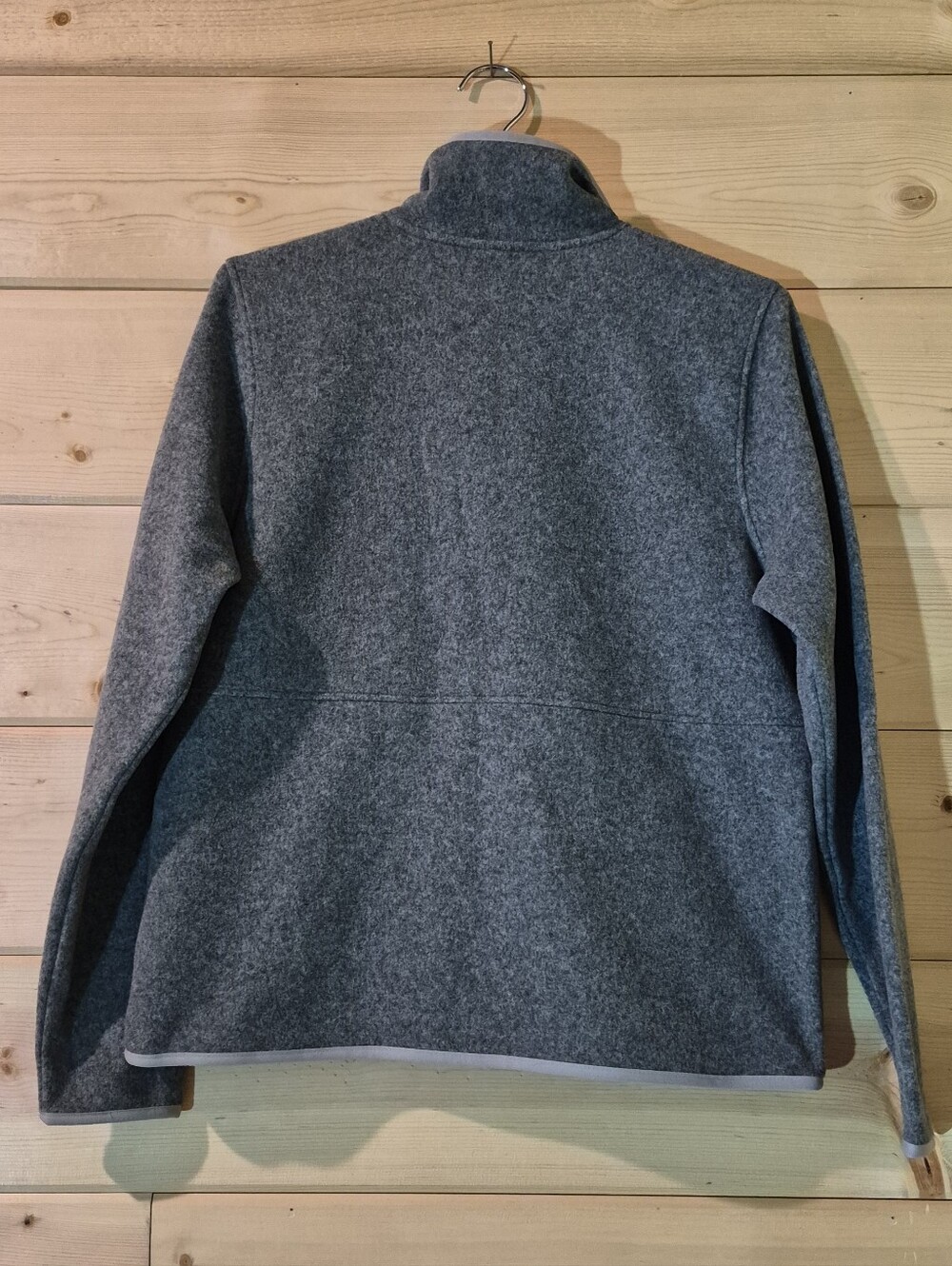The North Face Gray Full-Zip Fleece Jacket Size M 21x24 - Picture 2 of 3